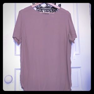 Nude Top with keyhole button back